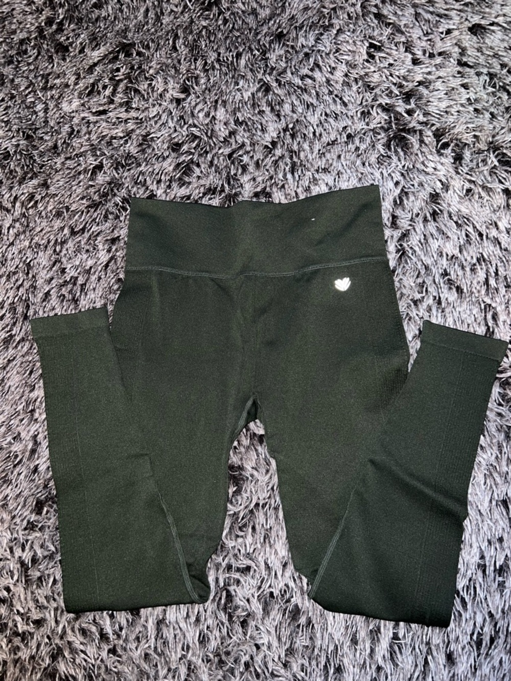 Forever 21 Olive Green Leggings with Heart Detail